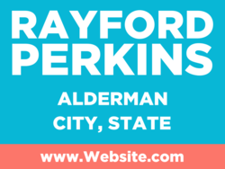 alderman political yard sign template 9652