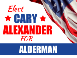 alderman political yard sign template 9657