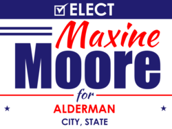 alderman political yard sign template 9658