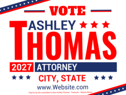 attorney political yard sign template 9664