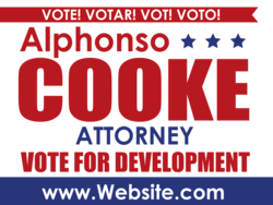 attorney political yard sign template 9665