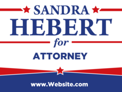 attorney political yard sign template 9667