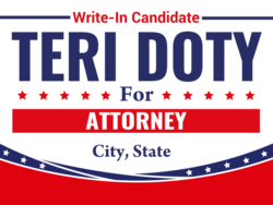 attorney political yard sign template 9668