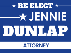 attorney political yard sign template 9669