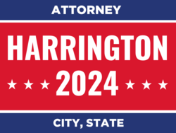 attorney political yard sign template 9671