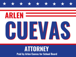 attorney political yard sign template 9674