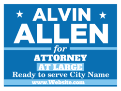 attorney political yard sign template 9675