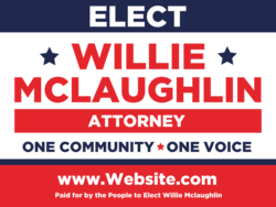 attorney political yard sign template 9677