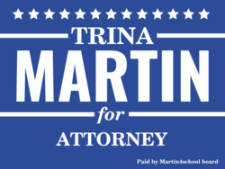 attorney political yard sign template 9687