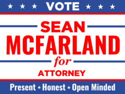 attorney political yard sign template 9689