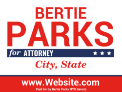 attorney political yard sign template 9692