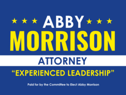 attorney political yard sign template 9693