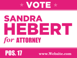 attorney political yard sign template 9696