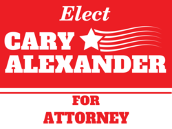 attorney political yard sign template 9701