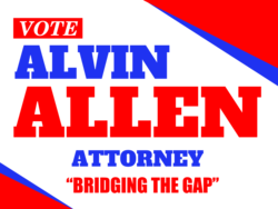 attorney political yard sign template 9703
