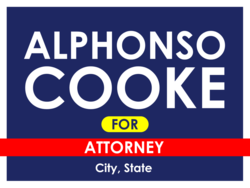 attorney political yard sign template 9705
