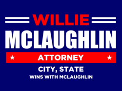 attorney political yard sign template 9707