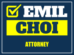 attorney political yard sign template 9709
