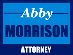 attorney political yard sign template 9712