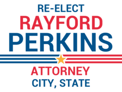attorney political yard sign template 9713