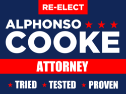 attorney political yard sign template 9719