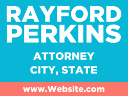attorney political yard sign template 9724