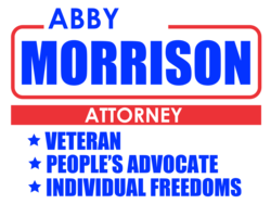 attorney political yard sign template 9726