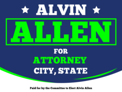 attorney political yard sign template 9727