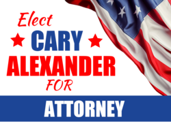 attorney political yard sign template 9729