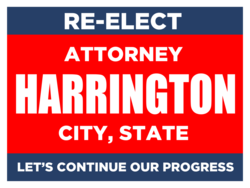 attorney political yard sign template 9732