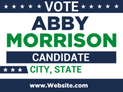 candidate political yard sign template 9738