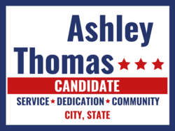 candidate political yard sign template 9757