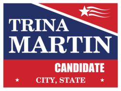 candidate political yard sign template 9780