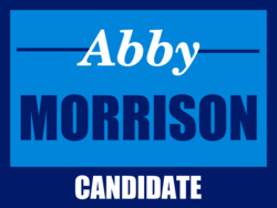 candidate political yard sign template 9784