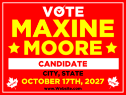 candidate political yard sign template 9786
