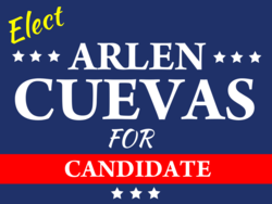 candidate political yard sign template 9789