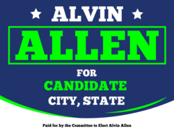 candidate political yard sign template 9799
