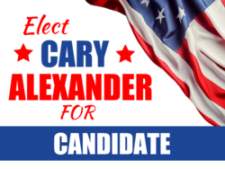 candidate political yard sign template 9801