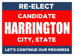 candidate political yard sign template 9804