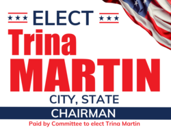 chairman political yard sign template 9807