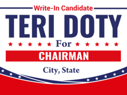 chairman political yard sign template 9812