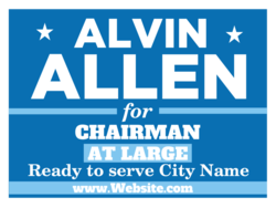 chairman political yard sign template 9819