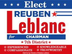 chairman political yard sign template 9823