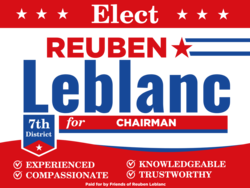 chairman political yard sign template 9824