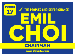 chairman political yard sign template 9827