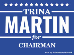 chairman political yard sign template 9831