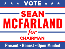 chairman political yard sign template 9833