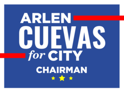 chairman political yard sign template 9834