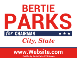 chairman political yard sign template 9836