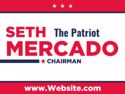 chairman political yard sign template 9838